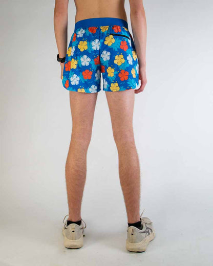 Men's Hawaiian 4" Half Split Shorts