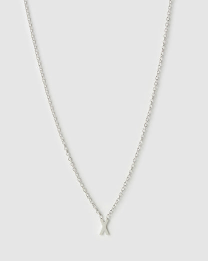 Mini Initial Silver Necklace