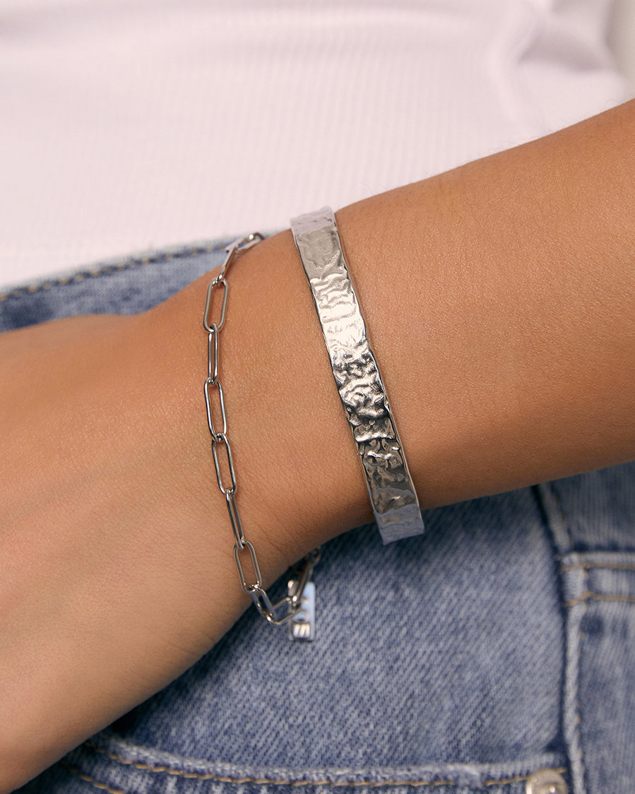 Olivia Silver Cuff Bracelet