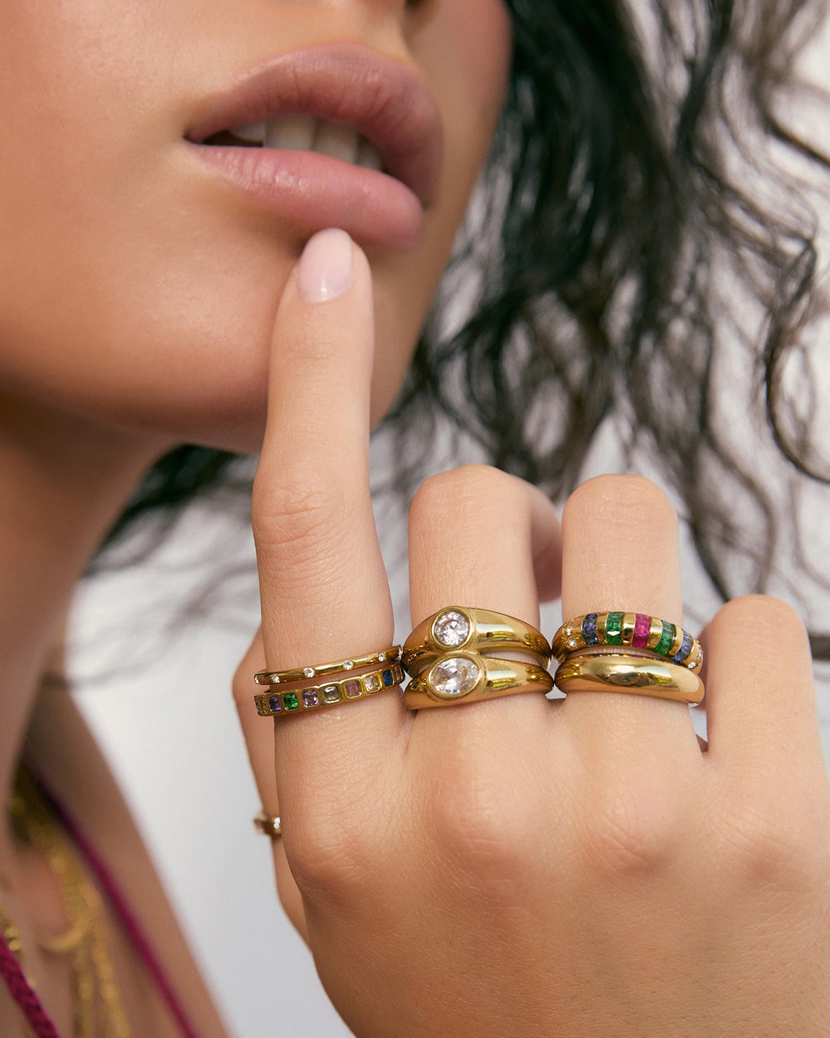 Mali Gold Ring - Stone