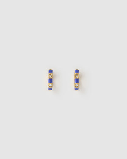 Papaya Enamel Huggies - Blueberry