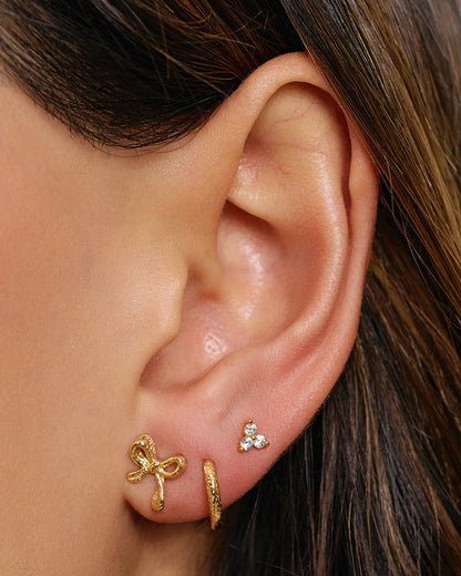 Cassia Stud Earrings - Stone