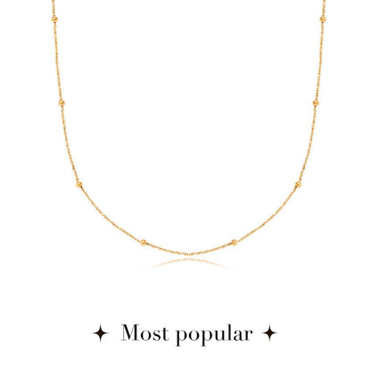 Written In The Stars Handwriting Tag Necklace (Gold)