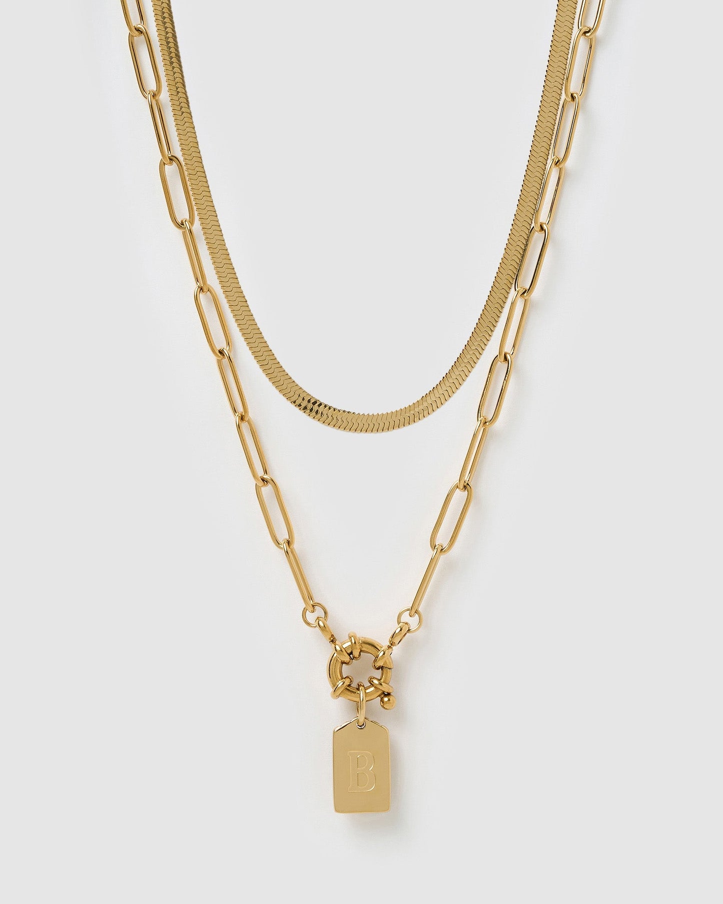 Tag Necklace Stack