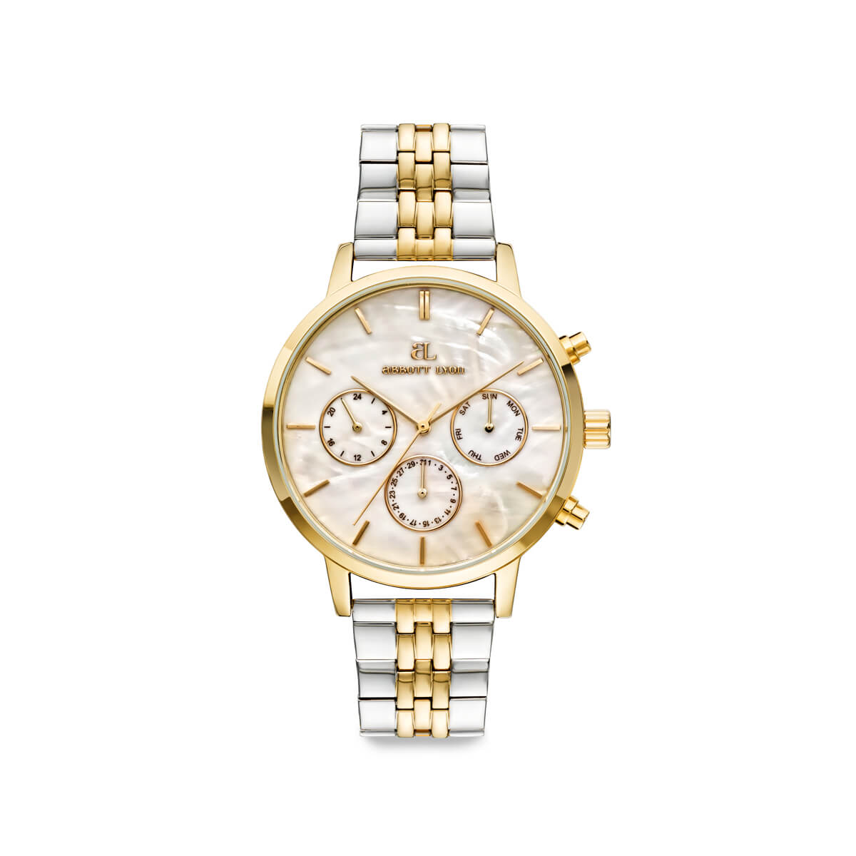 Two Tone Pearl Link Nueva 40 Watch